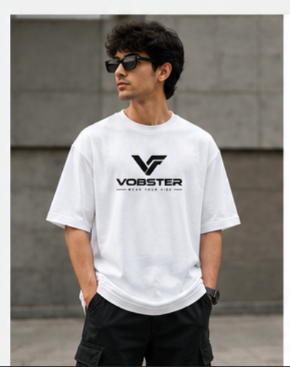 VOBSTER Oversized Logo Jersey T-Shirt | Wear Your Vibe